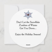 Aanval op de Snowflake Zombies Flat Kaart (Achterkant)