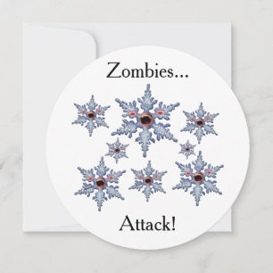 Aanval op de Snowflake Zombies Flat Kaart