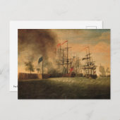 Aanval op Fort Moultrie Briefkaart (Voorkant / Achterkant)