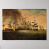 Aanval op Fort Moultrie Poster (Voorkant)