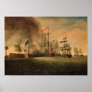 Aanval op Fort Moultrie Poster