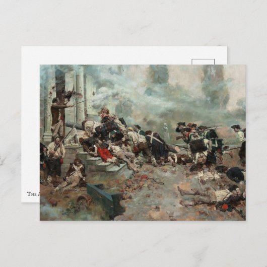 Aanval op het Chew House (Slag bij Germantown) Briefkaart (Voorkant / Achterkant)