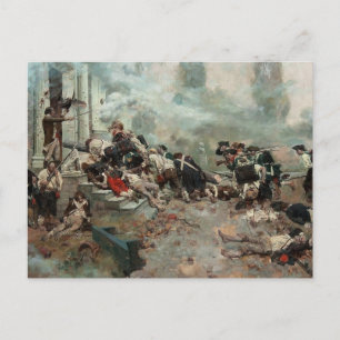 Aanval op het Chew House (Slag bij Germantown) Briefkaart