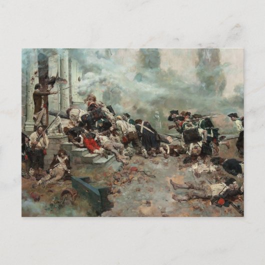 Aanval op het Chew House (Slag bij Germantown) Briefkaart (Voorkant)