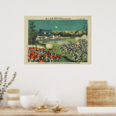 Aanval op het kasteel van Peking tijdens Boxer Reb Poster (Keuken)