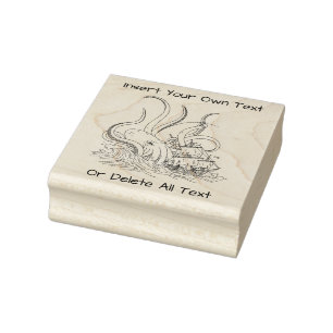 Aanval op het piratenzeilschip Kracken Rubberstempel