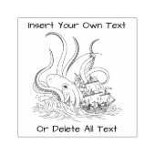 Aanval op het piratenzeilschip Kracken Rubberstempel (Afrduk)