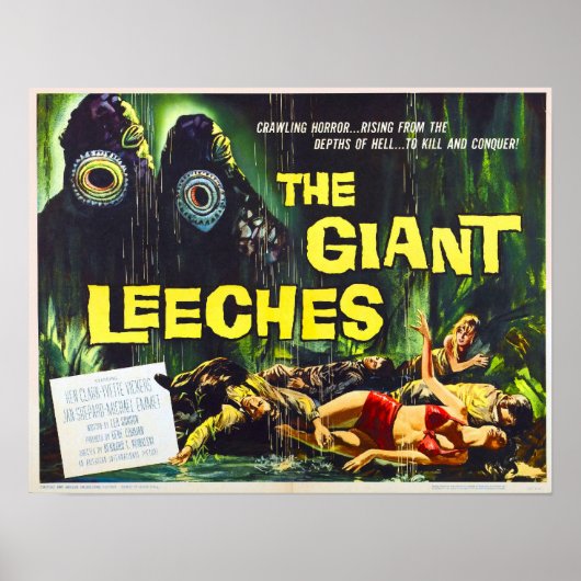 Aanval op het Poster van Giant Leeches (Voorkant)
