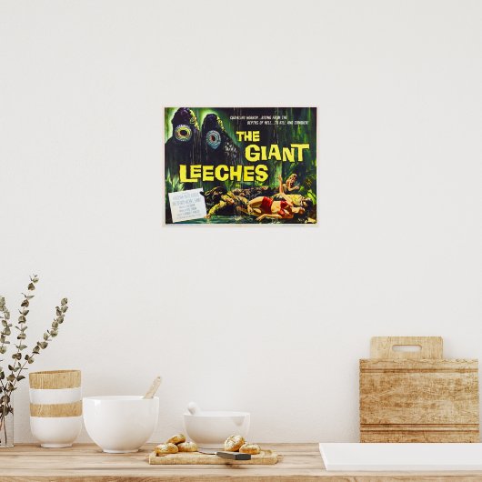 Aanval op het Poster van Giant Leeches (Keuken)