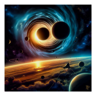 Aanval op het Rogue Black Hole Perfect Poster