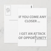 Aanval op kansen briefkaart (Voorkant / Achterkant)