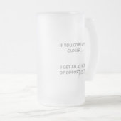 Aanval op kansen matglas bierpul (Voorkant rechts)