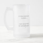 Aanval op kansen matglas bierpul (Links)