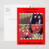 Aanval op Killer Eggplant! Briefkaart (Voorkant / Achterkant)