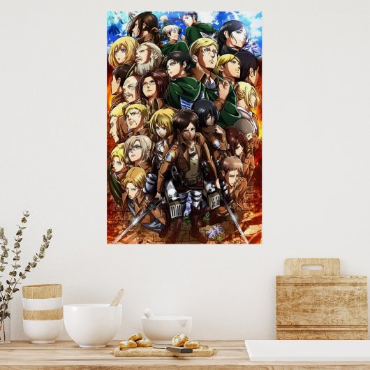 Aanval op kraaktekening poster (Keuken)