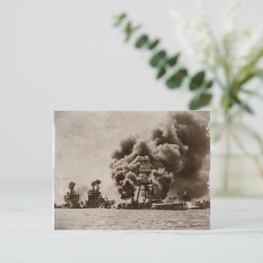Aanval op Pearl Harbour Briefkaart (Staand voorkant)