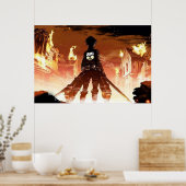 Aanval op Titan anime besten Poster (Keuken)