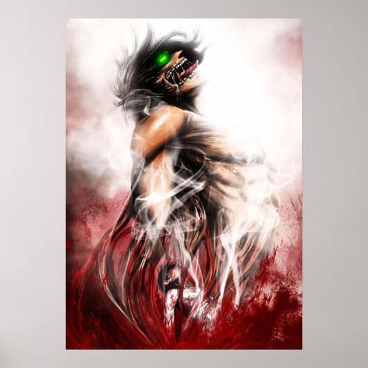 Aanval op Titan Eren Poster (Voorkant)