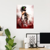 Aanval op Titan Eren Poster (Thuiskantoor)