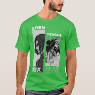 Aanval op titan eren yeager beide vormen t-shirt