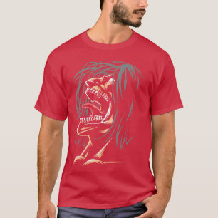 Aanval op Titan Eren Yeager Woeste Titan Gebrul T-shirt