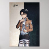 AANVAL OP TITAN LEVI ACKERMAN POSTER (Voorkant)