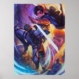 Aanval op titan Levi Poster