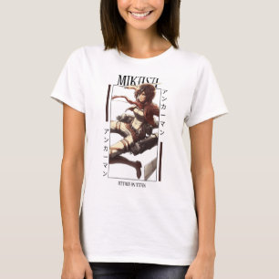 AANVAL OP TITAN-MIKASA ACKERMAN COOL DESIGN T-SHIRT