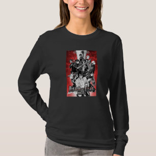 Aanval op Titan Seizoen 4 Red Sky Group Poster T-shirt