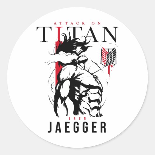 Aanval op Titan Sticker (Voorkant)