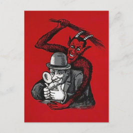  aanval op Victoriaans duivel Briefkaart