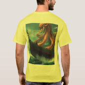 Aanval op wild octopusschip t-shirt (Achterkant)