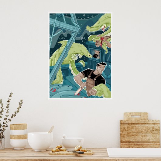 Aanval op Zee Poster (Keuken)