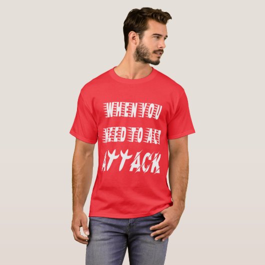 Aanval T-shirt (Voorkant volledig)