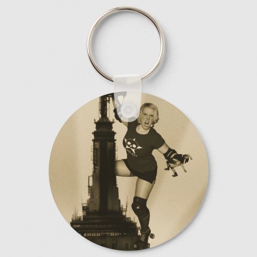 Aanval van de 50-voet Kayzilla Sleutelhanger (Voorkant)