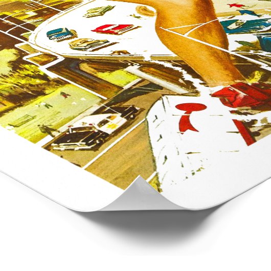 Aanval van de 50-voetvrouw poster (Hoek)