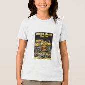 Aanval van de 50ft pompoen Tri-Blend shirt (Voorkant)