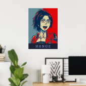Aanval van de dierentuin van de Hange op de Titan  Poster (Thuiskantoor)