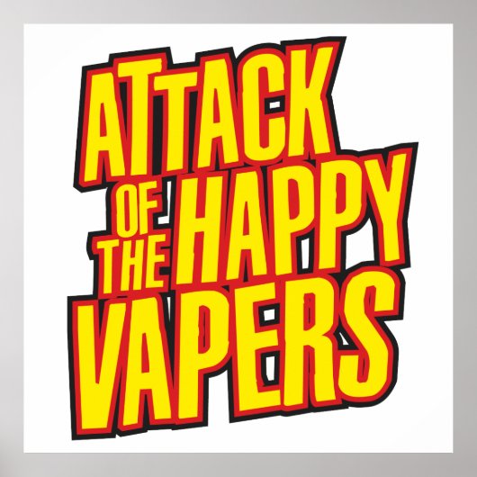 Aanval van de Happy Vapers Poster (Voorkant)