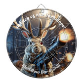 Aanval van de Jackalope Funny Dartbord (Voorkant)