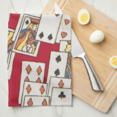 Aanval van de kaarten 4 theedoek (Quarter Fold)