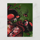 aanval van de octobunny briefkaart (Voorkant)