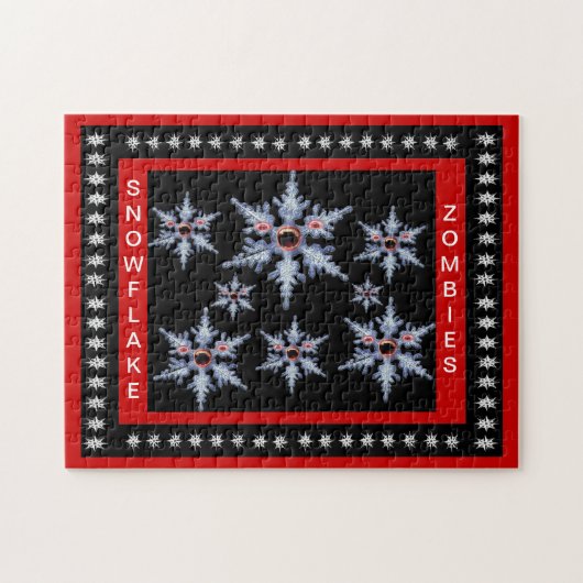 Aanval van de Snowflake Zombies Puzzel (Horizontaal)