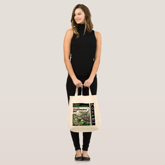 Aanval van de Trashasaurus Rex Tote Bag (Voorkant (model))