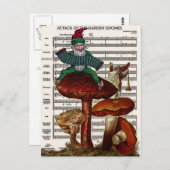 "Aanval van de tuingnomen" Briefkaart (Voorkant / Achterkant)