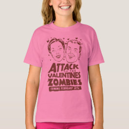 Aanval van de Valentijnse  Zombies T-shirt