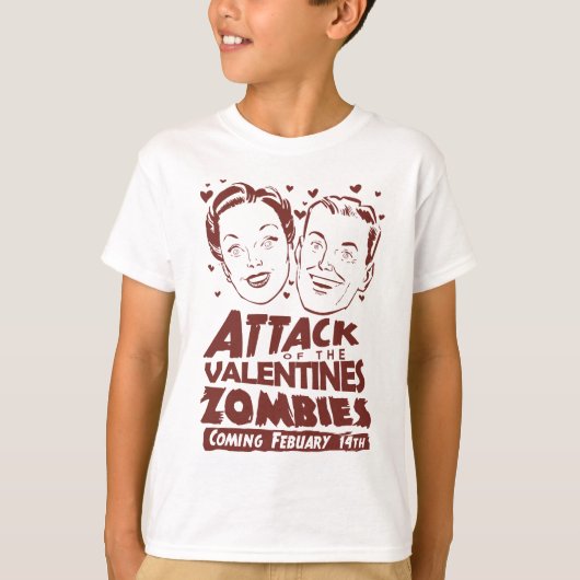 Aanval van de Valentijnse  Zombies T-shirt (Voorkant)