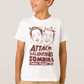 Aanval van de Valentijnse  Zombies T-shirt (Voorkant)