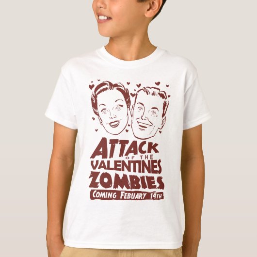 Aanval van de Valentijnse  Zombies T-shirt (Voorkant)