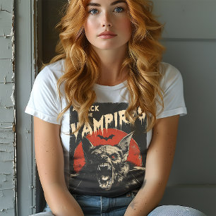 Aanval van de Vampiers Ouderwetse Rockabilly T-shirt